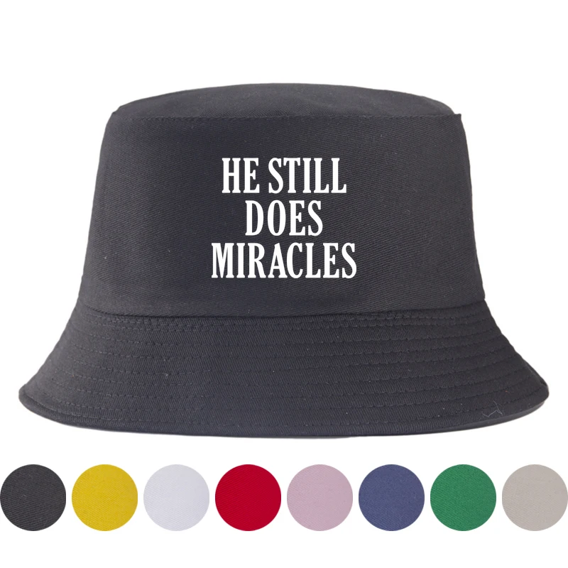 Il fait encore des miracles - Chapeau bob réversible chrétien - Foi, Jésus, Écriture - Casquette de soleil pour hommes et femmes - Chapeau de pêcheur religieux - Louange