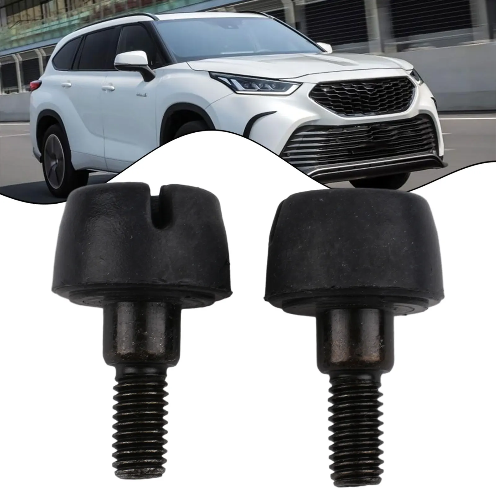 2pc Bumper Grille Stop Screw Car Bolt Nut Clips M6 Auto Bumper Fender Rivet Engine Cover Undertray SplashShield Guard Liner Clip