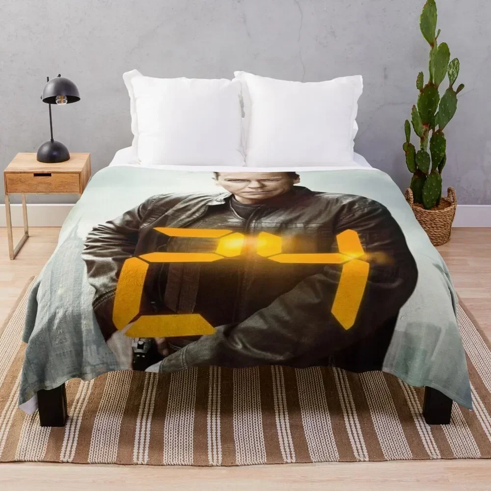 

Jack Bauer 24 Throw Blanket Stylish Decor Blanket Gift for Friends Roommate