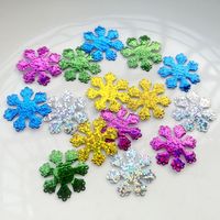 100 pieces of 26mm sparkling snowflake stickers, suitable for Christmas holiday DIY decorations, party decorations, and decals