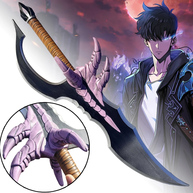 66 cm Xiaoyu Cheng Katana Shun Schwert Dolch Anime Solo Nivellierung Cosplay Prop Ninja Messer Echte Japanische Katana Samurai Säbel Spielzeug