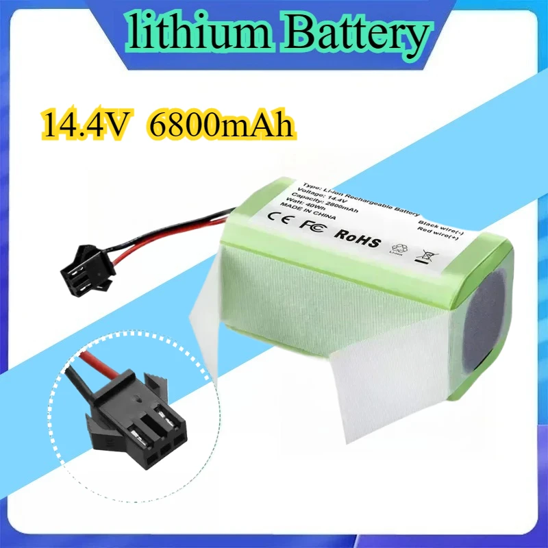 

Original 14.4V 2600mAh Replacement Battery for Conga Excellent, Deebot N79S/N79, Tesvor X500, Robovac 11 - Rechargeable Li-ion