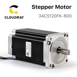 Nema 34 Stepper Motor 12N.m 6.0A 2 Phase 155mm Stepping Motor High Torque for CNC Engraving Milling Machine (34CS120FK-600)