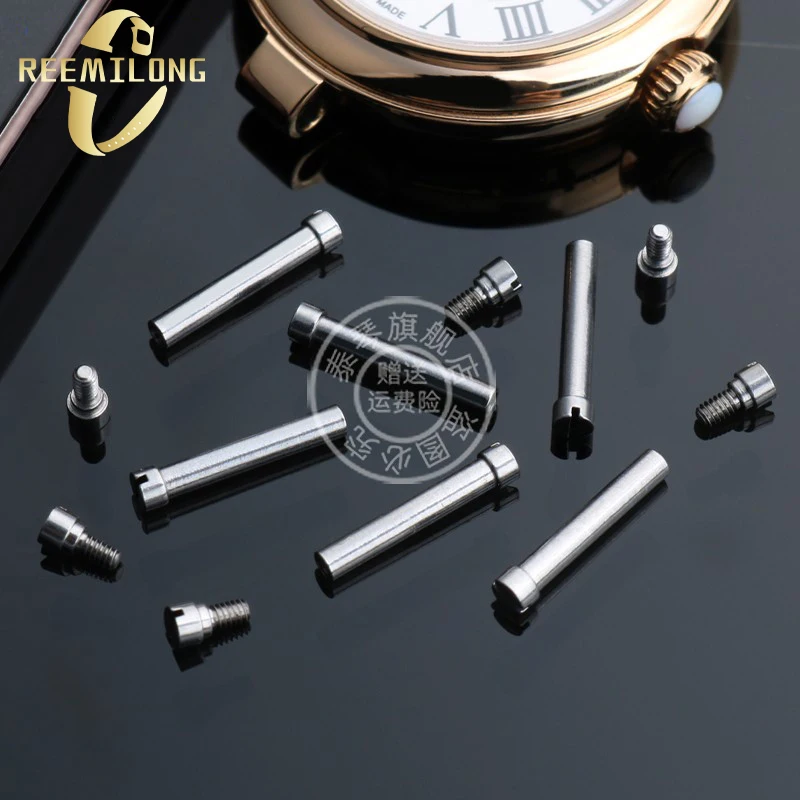 Stainless steel watch Connecting rod 12 14mm silver rose gold women Screw rod watch shaft with tool For Tissot Bellissima series