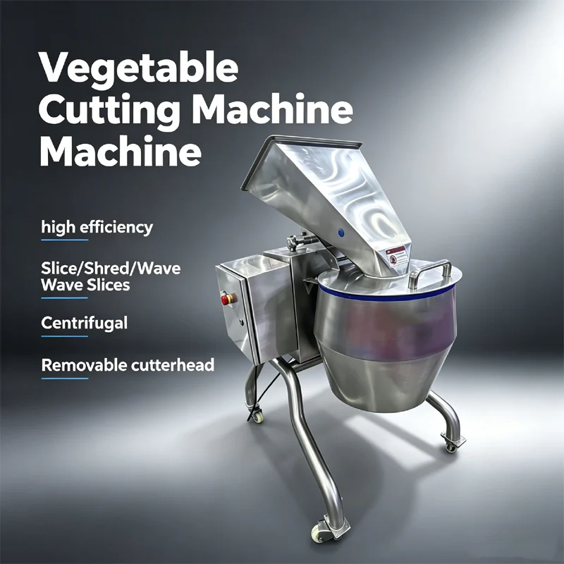 All Stainless Steel Vegetable Cutter Machine Centrifugal Engineering High Yield Machine For Cucumber Winter Melon Scallion