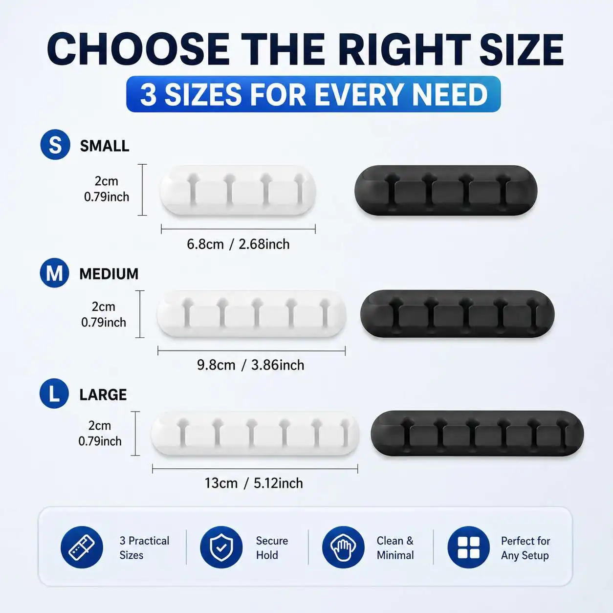 Silicone Cable Winder Cord Organizer, Anti-tangle Storage Holder for USB Charger & Earphones, Portable for Travel Home Use