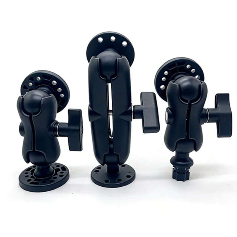 1.5 inch Ballhead Combo Mounting Holder Double Socket Arm Round Base for Garmin for TomTom GPS  Photo Equipment - view 2