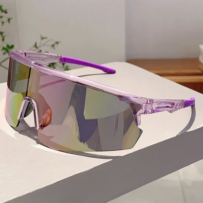 New in 2026 Semi-rimless Sports Sunglasses Outdoor Brand Oversized Mirror Men's Goggle Women Trendy Decor Cycling Shades