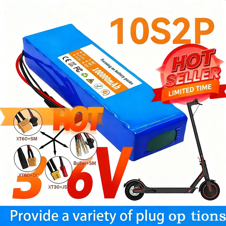 10S2P 36V 100000mAh 36V Elektroroller-Akku Lithium-Elektroroller 500W Elektroroller-Akku 36V 10s2p Akku