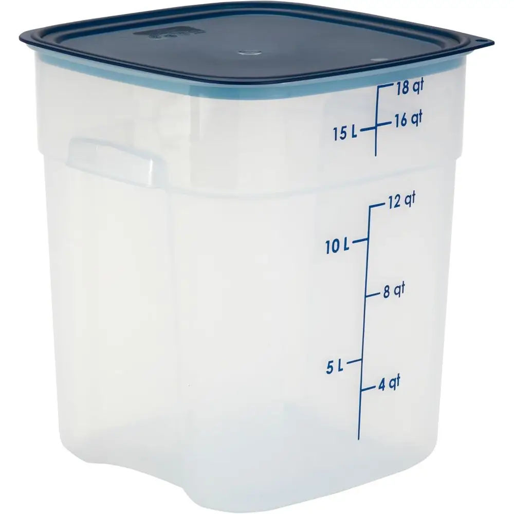 

18 Quart Food Storage Container with Lid - Ideal for Food Prep, Commercial Kitchen, Pet Food (Translucent)