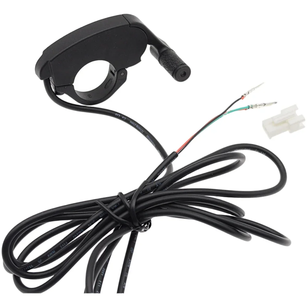 

Urban Commuting Black Electric Bike Accessory Thumb Throttle Speed Controller Push Mechanism Three-Wire Electrical Connection