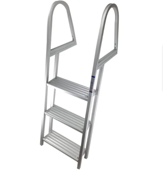 

Aluminum Fixed Ladder 3 Step Boat Ladder Marine Dock Ladder With Handrails