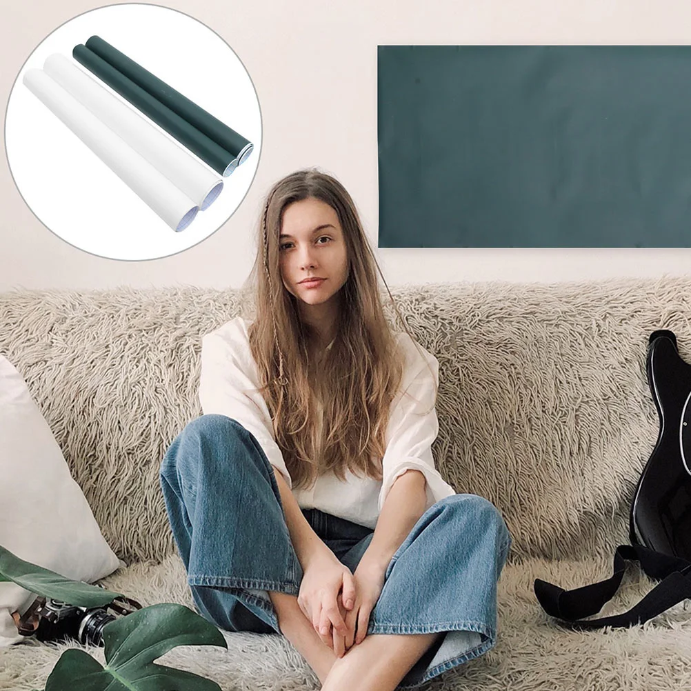 

2Pcs Blackboard Sticker Dry Erase Sheet Self Adhesive Whiteboard Sticker for Wall Office Classroom Use Peel Stick Whiteboard