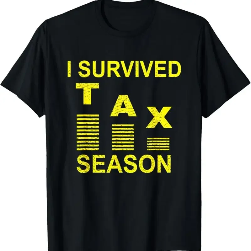 Funny Tax Accountant T Shirt I Survived Season