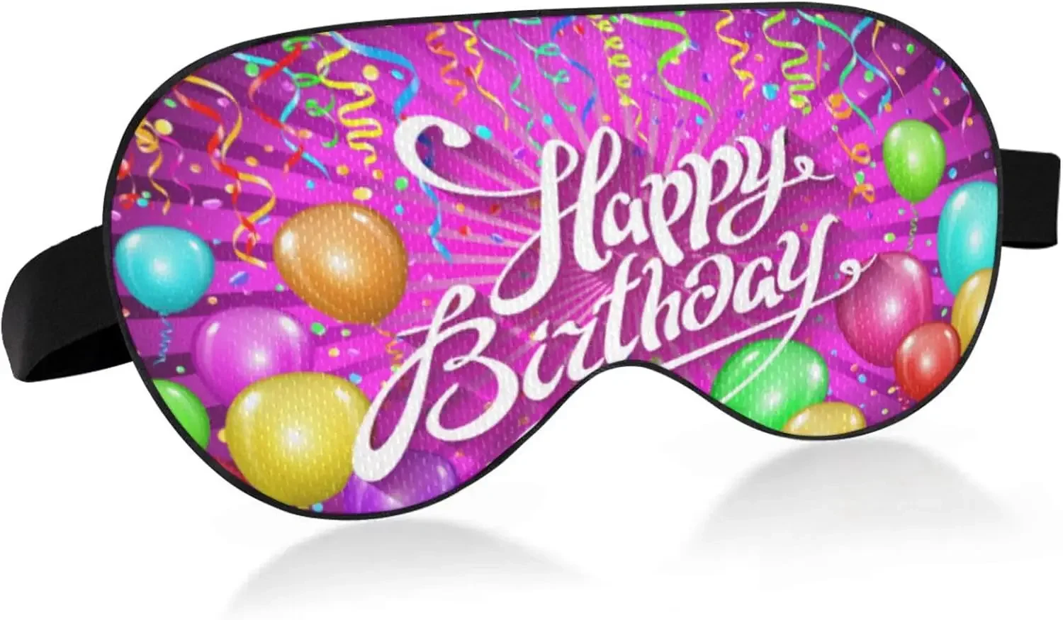 

Comfortable Sleep Eye Mask for Travel, Light Blocking Night Blindfold with Elastic Contour Design