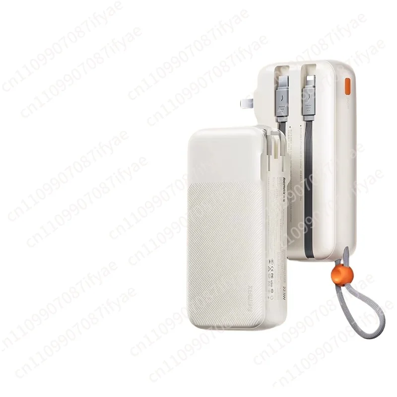 

Power bank fast charging large capacity with plug with dual-wire mobile power supply