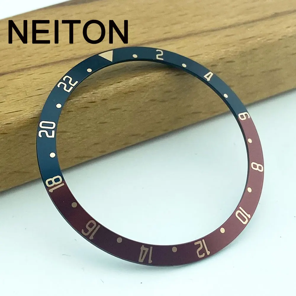 NEITON 37mm Ceramic Bezel Insert For 39mm Mens Watch Watches Replace Accessories Watch Face Watch Bezel Inserts Different