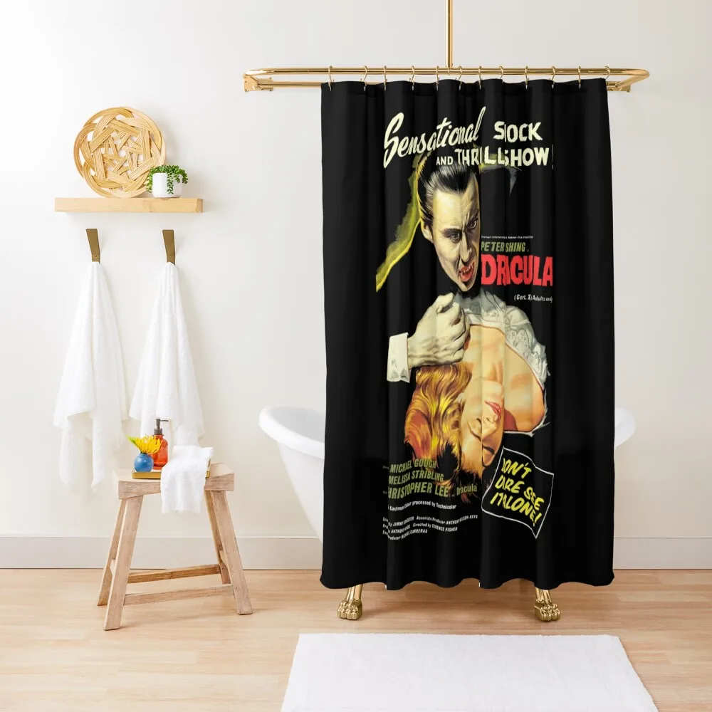 

Dracula - Original Hammer Shower Curtain Bathroom Shower Cover For Bathroom Bathroom Showers Curtain