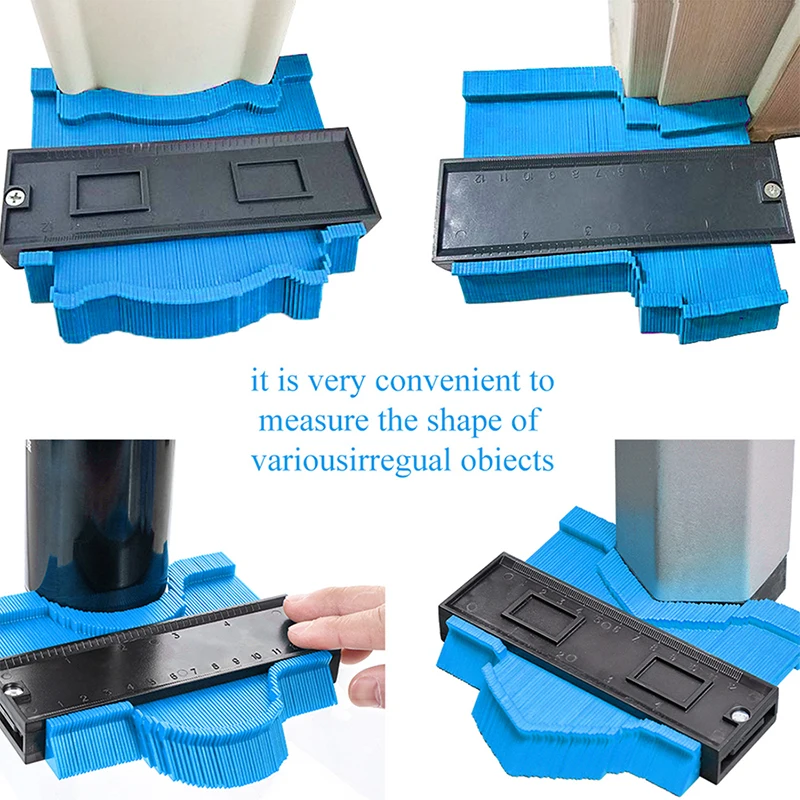 Multifunctional Profilometer Precision and Easy to Copy Tool, Very Suitable for DIY Woodworking, Ceramic Tile Contour Gauge Cont