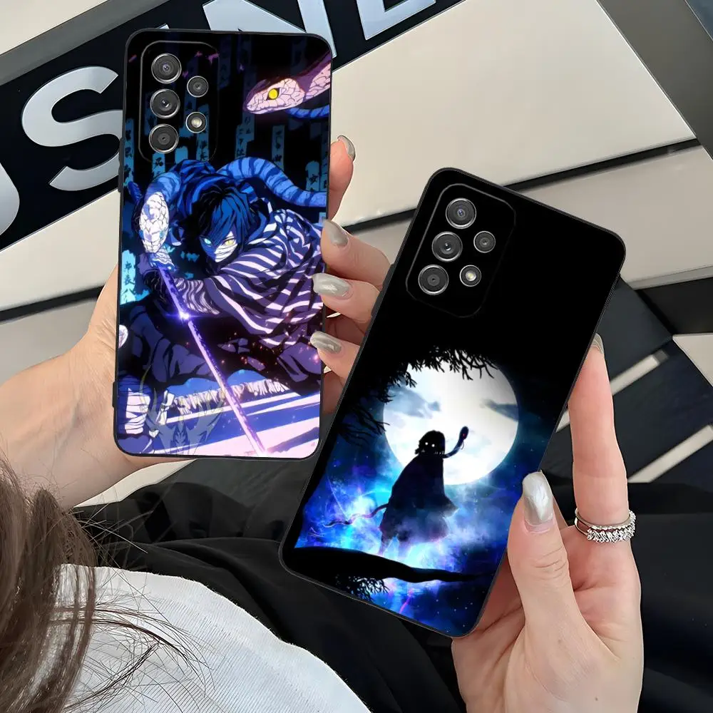 

Demon Slayer Obanai Phone Case for Samsung Galaxy A73 72 71 70 56 55 54 53 52 36 35 34 23 16 15 5G Colour Printing Luxury Pretty