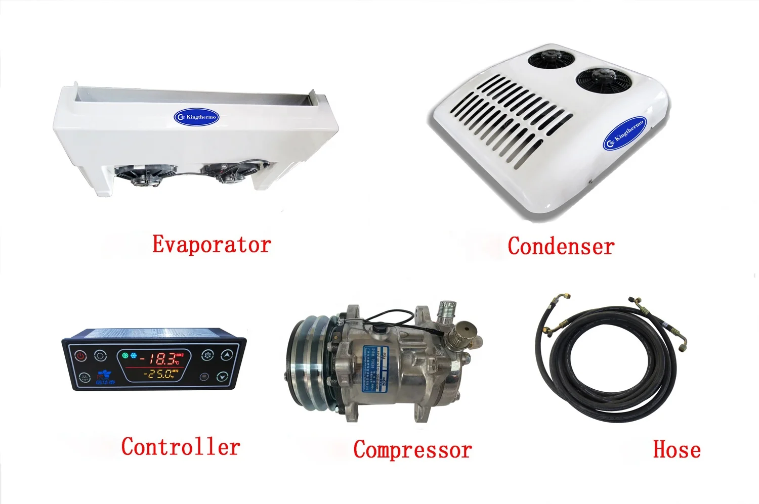 Direct Driven Units 12v 24v Van Refrigeration Unit For 16 Cbm Van Box