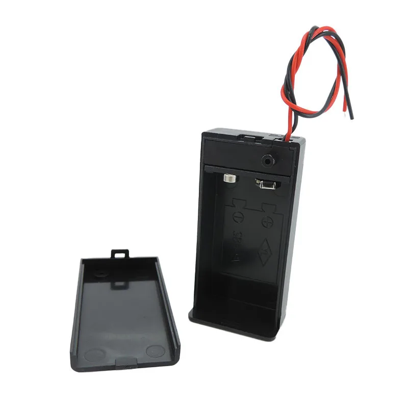9V Battery Case Holder Connection Wire Cable Case With ON/OFF Switch Box For DIY Power Supply Adapter Dock