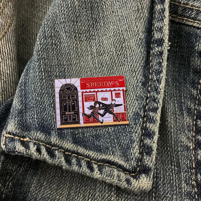 221B Enamel Pins London Baker Street Sherlocks Detective Fan Metal Cartoon Brooch Movie Jewelry Backpack Collar Lapel Badges