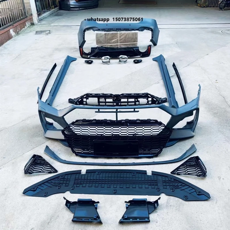 Body Kit for A7 2019-2021 Upgrade RS7 New Model Front Bumper Rear Bumper Side Skirts