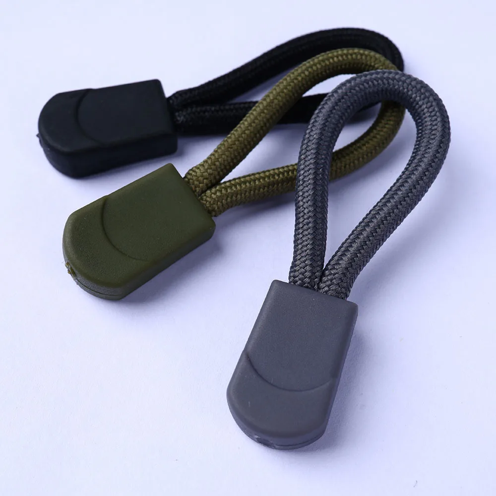 5pcs/lot Zipper End Fit RopePull Puller Tag Replacement Clip Broken Buckle Fixer Zip Cord Tab Travel Bag Suitcase Tent