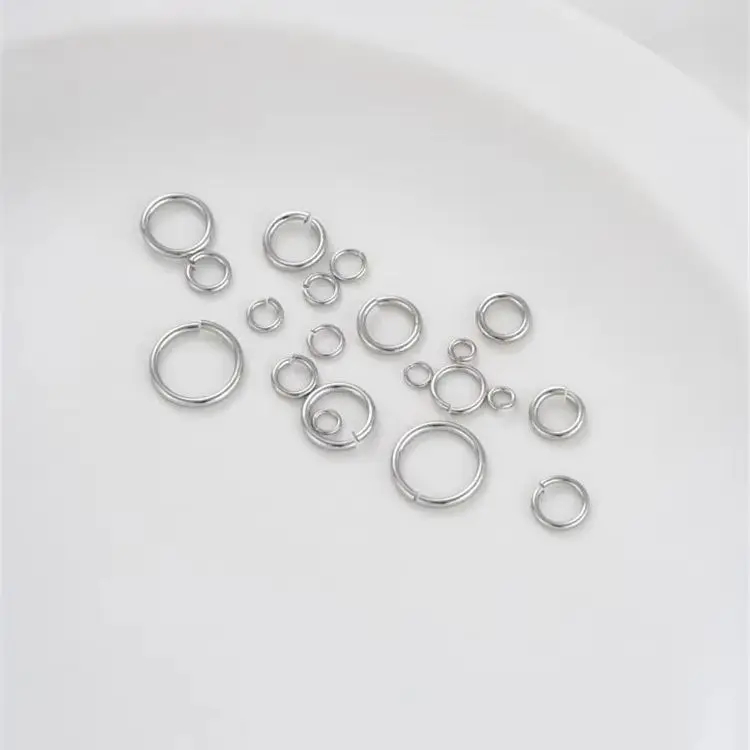 

Platinum Open Loop Handmade Jewelry Connection Ring O-ring DIY Bracelet Earrings Basic Material Accessories K022