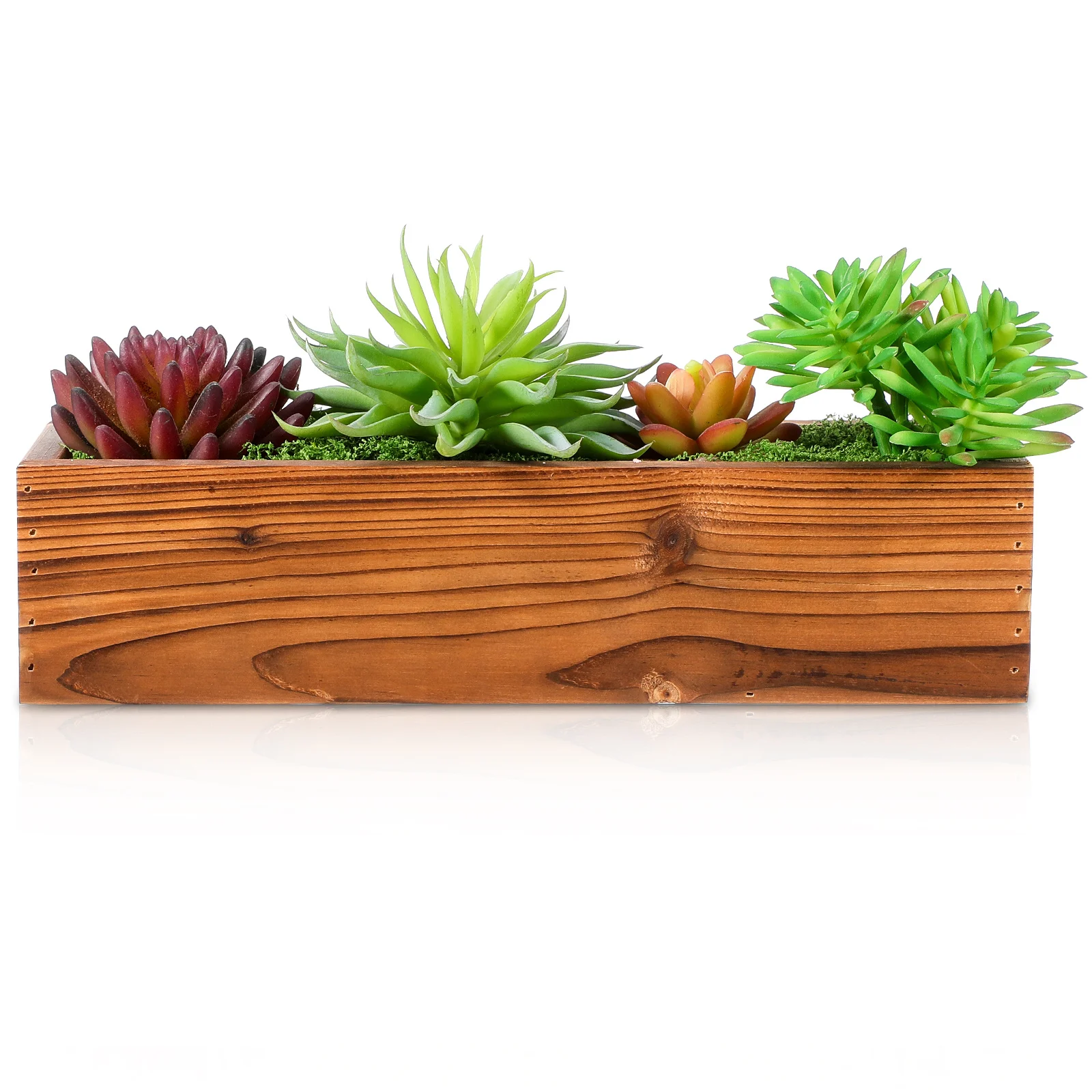 

Wooden Flowerpot Durable Retro Wood Planter for Garden Balcony Office Decorative Wood Flower Box Cedar Window Boxes