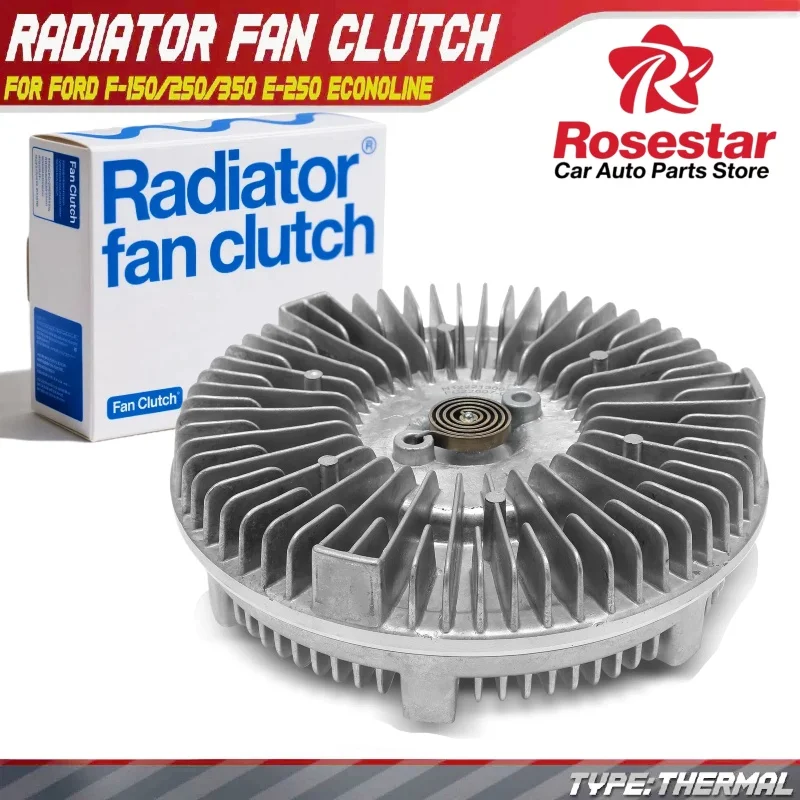 

Муфта вентилятора радиатора Rosestar для Ford F-150 250 350 E-250 E-350 Econoline V8 6,9 л V8 7,3 л F2TZ8A616C, F4TZ8A616B