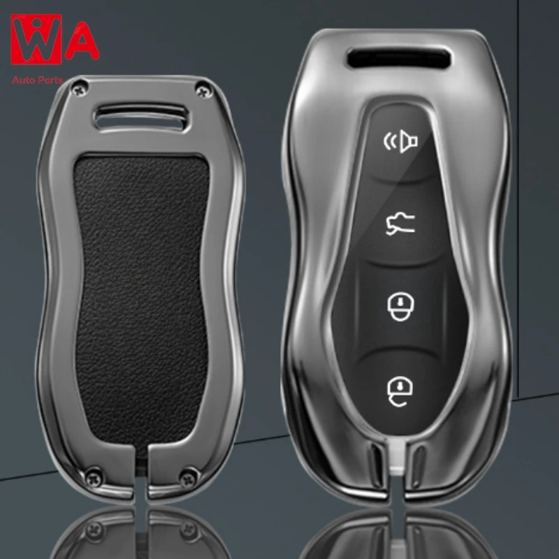 

Car Key Case Cover Protector Fob For Geely Atlas Pro Boyue Tugella Azkarra FY11 Emgrand GS X6 SUV EC7 Keychain Accessories