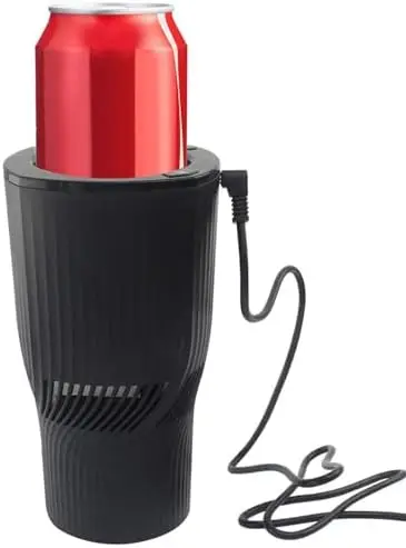 

Portable 2-in-1 Smart Car Cup Heater & Cooler – Black Mug Holder for Commuters & Road Trips