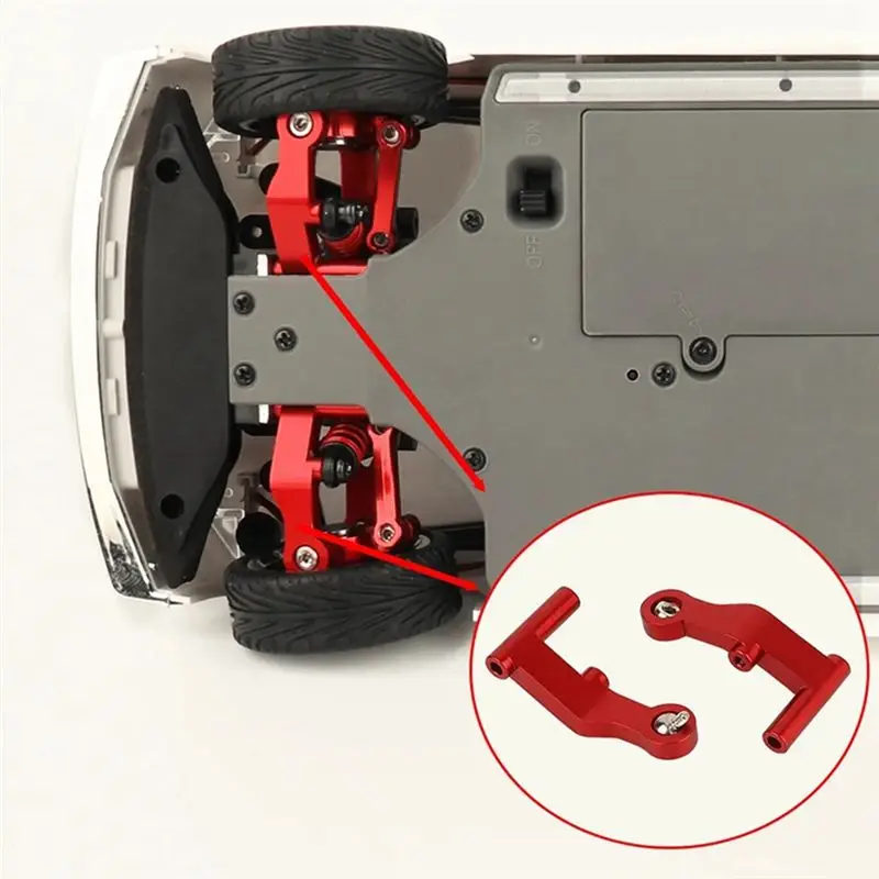 

Металлический передний поворотный кулак Oct.128 для AXIAL 1/16 MN68 Elfa Drift, детали для обновления радиоуправляемого автомобиля, деталь D