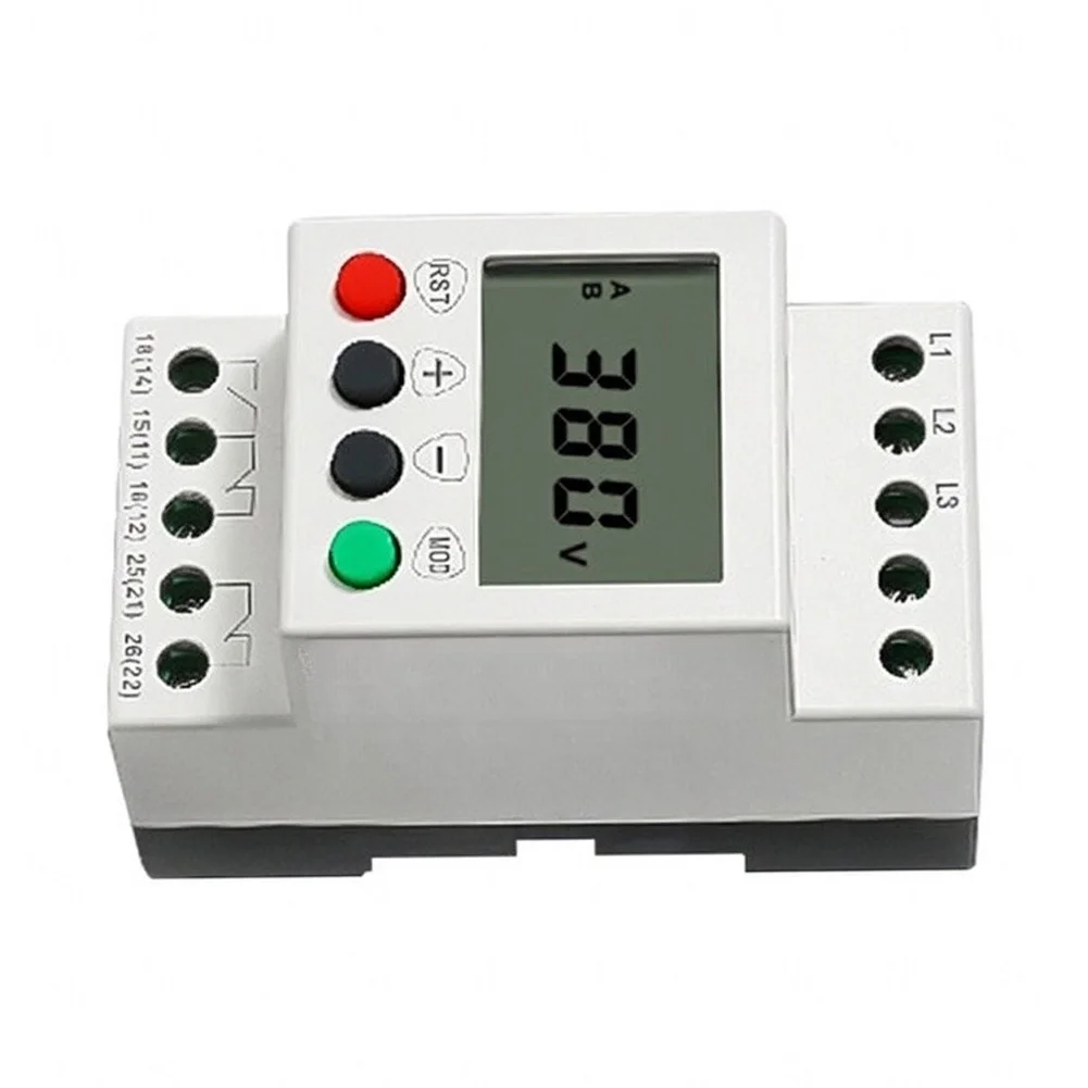 JVR1000-A Three Phase Voltage Sequencer Protector 208V to 480V AC 50/60Hz for Elevators Charging Stations Motors
