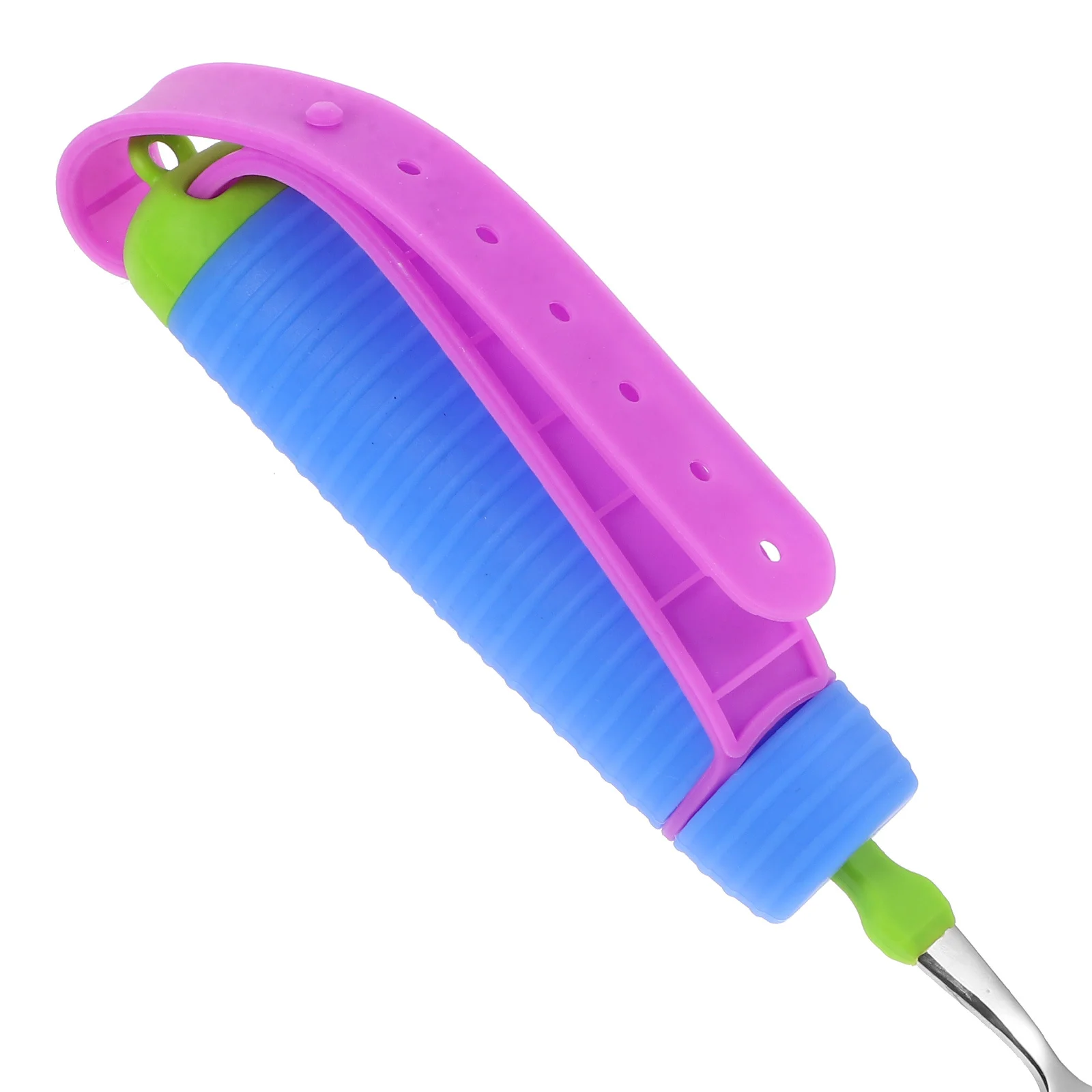 

Portable Adaptive Spoon for Arthritic Hands Disability Aids Elderly Tableware Anti-Skid Sturdy Built Up Utensil for Weak Grip