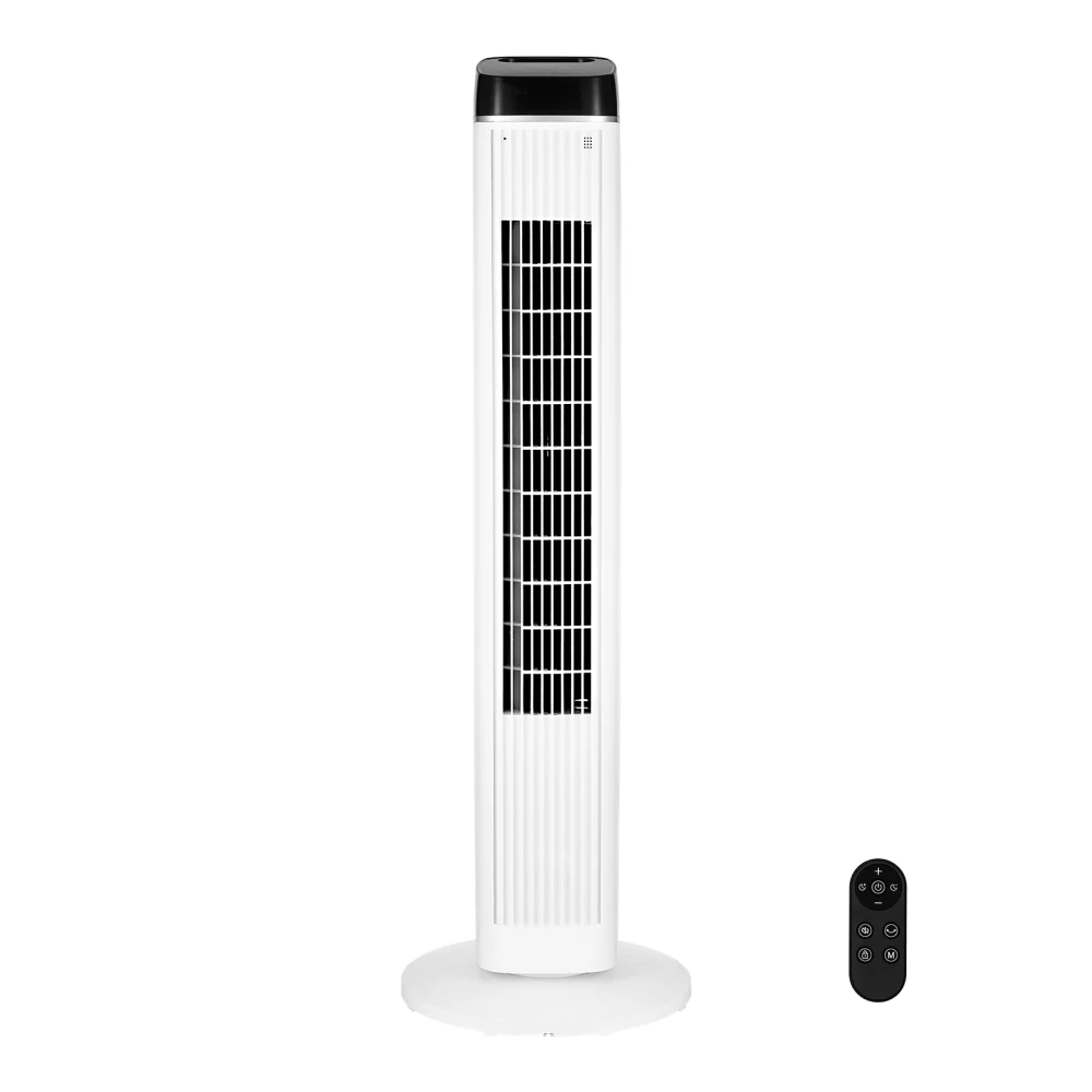 

40" Oscillating Tower Fan 9H Timer 22 ft/s High Velocity with Remote Control