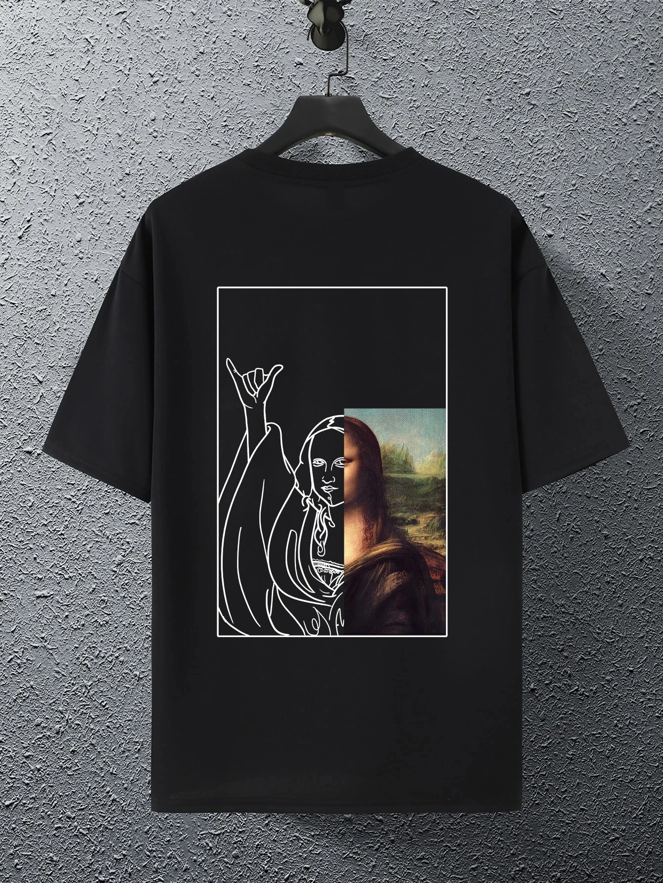 

Latest oversized famous painting graphic T-shirt, men's casual round neck short sleeve, soft and fade-resistant, ideal gift