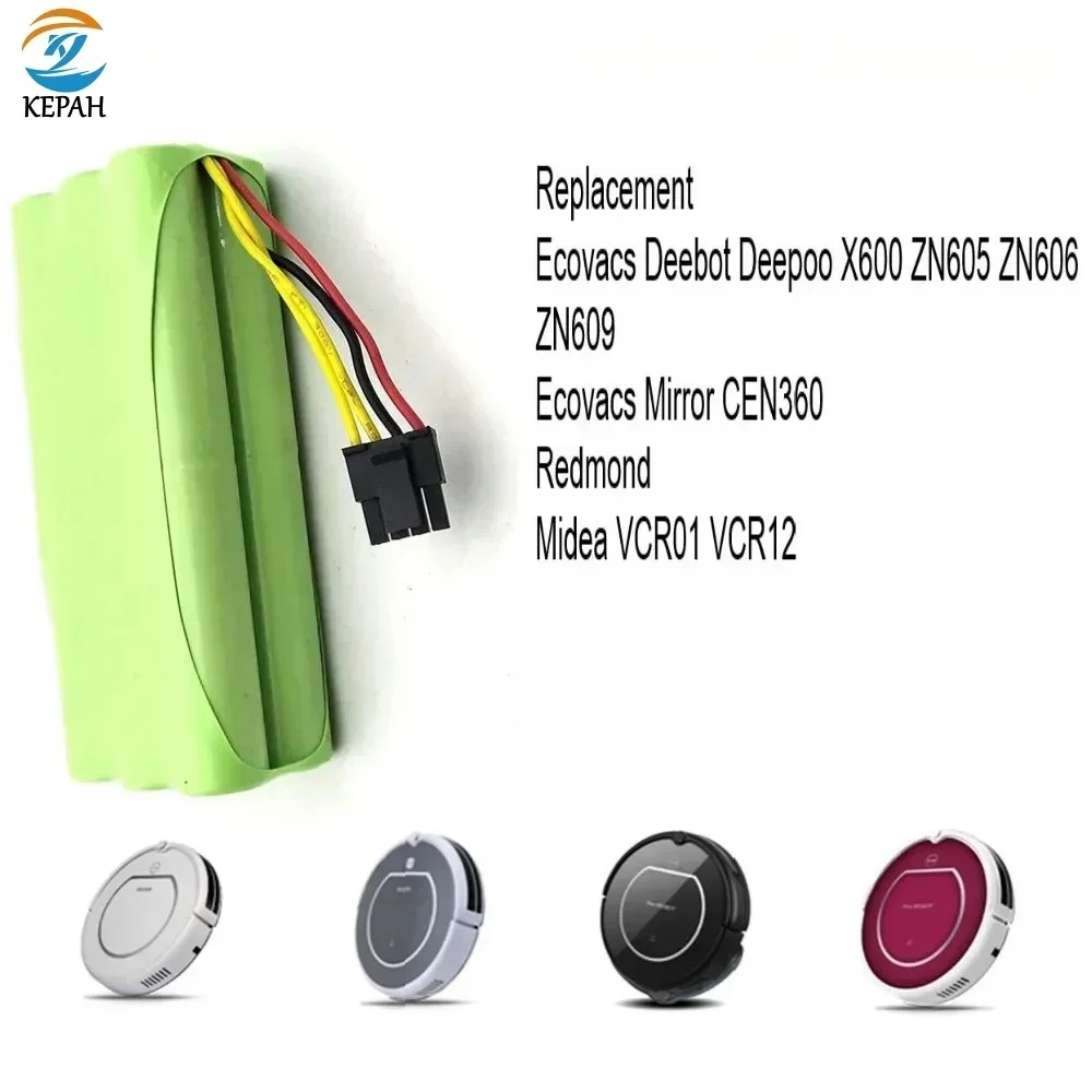 

2024 New 2800mAh Battery For Midea VCR01 VCR03 VCR12 Midea R1-L083B R1-L081A R1-L085B For Redmond RV-R300 RV-R310 Robot