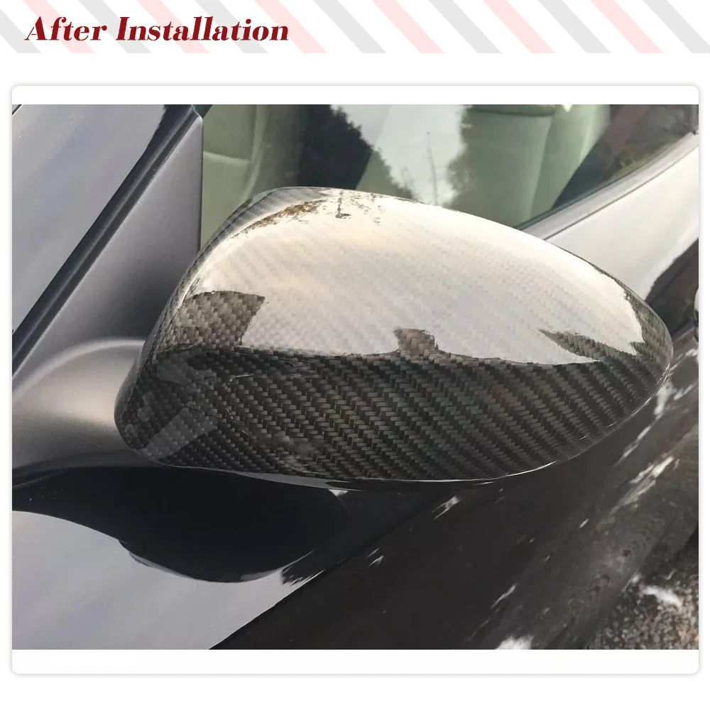 Real Carbon Fiber Car Rearview Side Wing Mirror Covers Fits for BMW Z4 E85 2002-2008 Add-on Style Rear View Mirror Caps