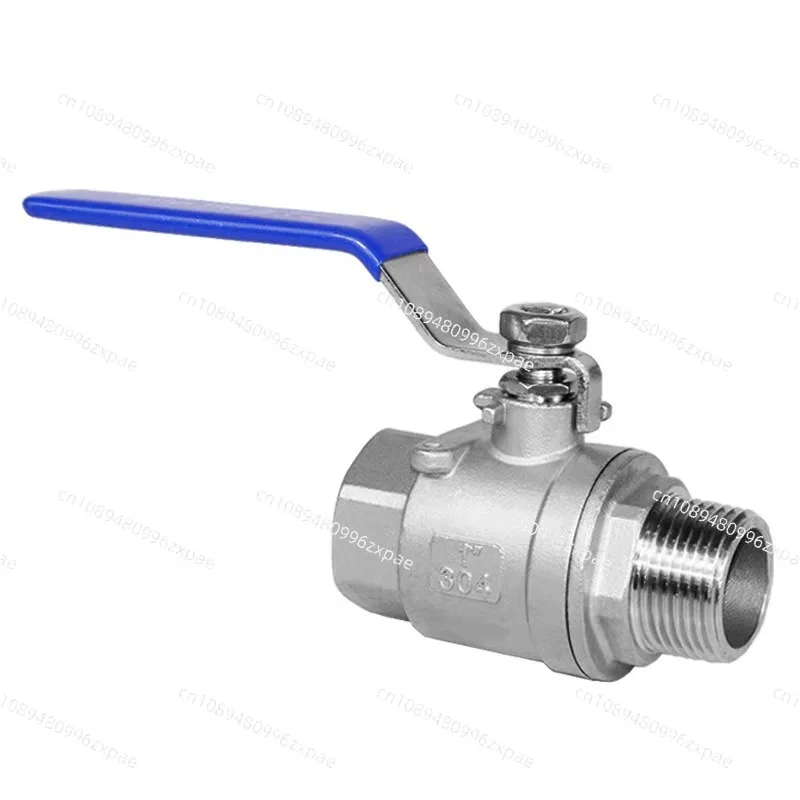 304 Stainless Steel 2PC Male Female Thread Ball Valve Internal External Thread Valve 1/2 3/4 1 Inch Pipeline Switch