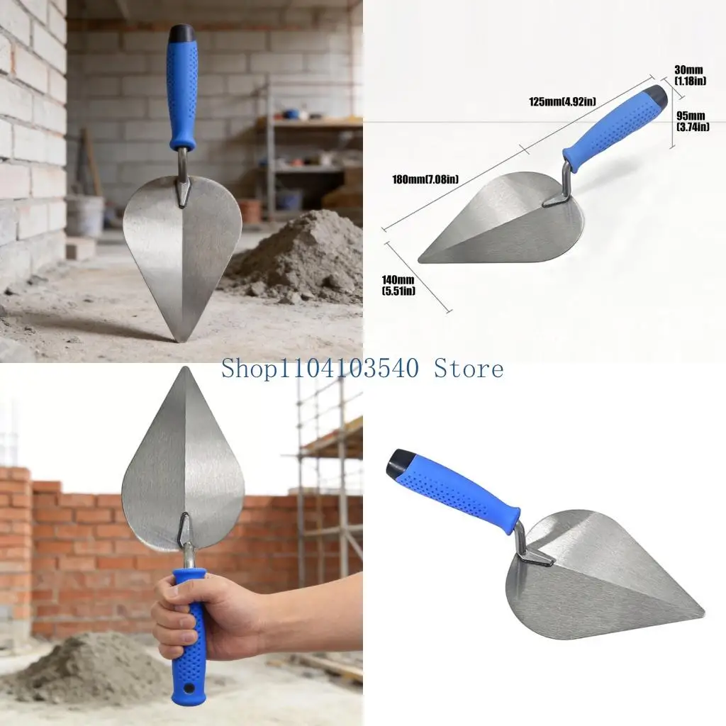 02DC Masonry Trowel Scraping Professional with Handle Tile Float Tiling Hand Tool
