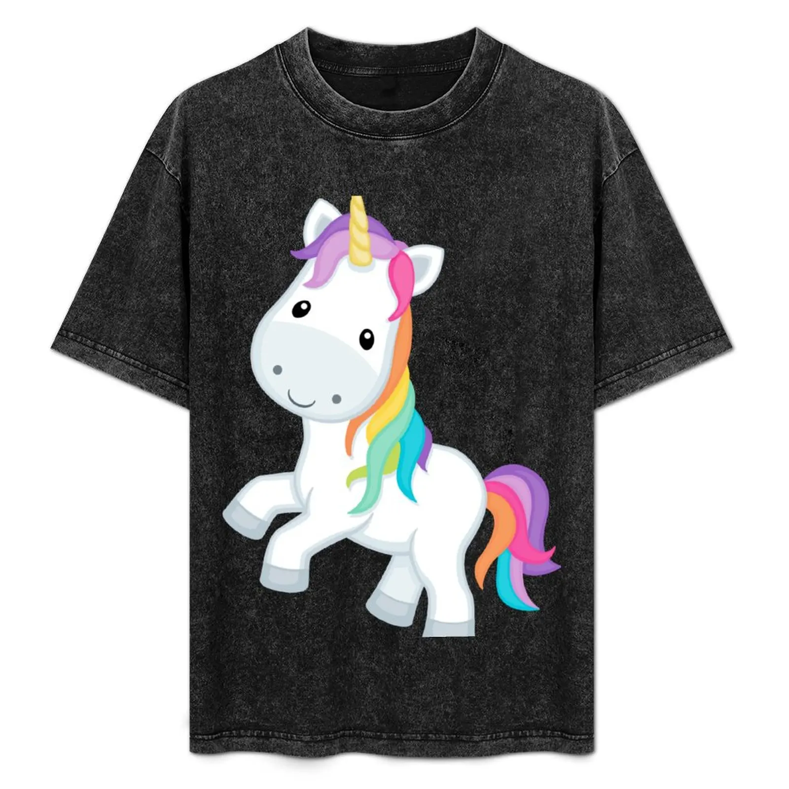 

Unicorn, unicorn face, white and multicolored unicorn illustration, horse, legendary Creature T-Shirt