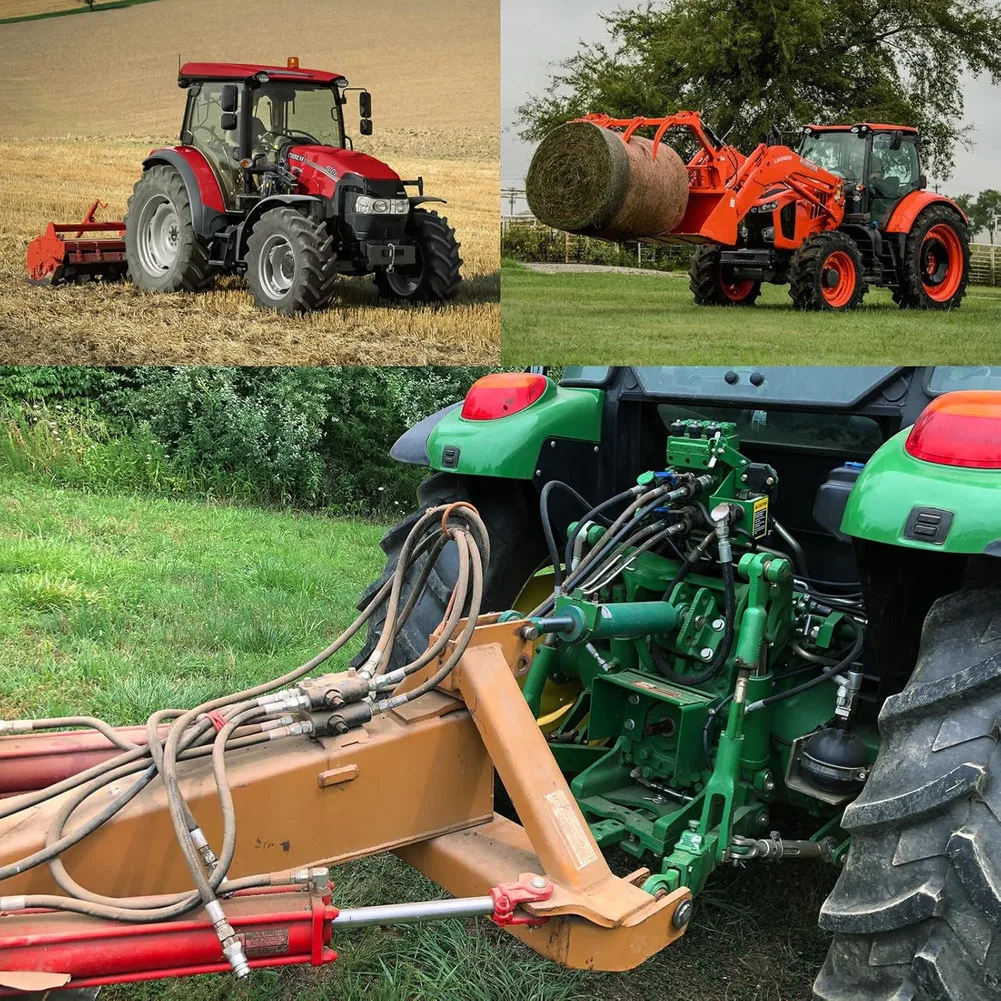 4 Pairs Red Rubber Dust Cover For ISO5675 Hydraulic for Quick Coupler 1/4-1 Inch NPT Fit for tractor Construction Machinery