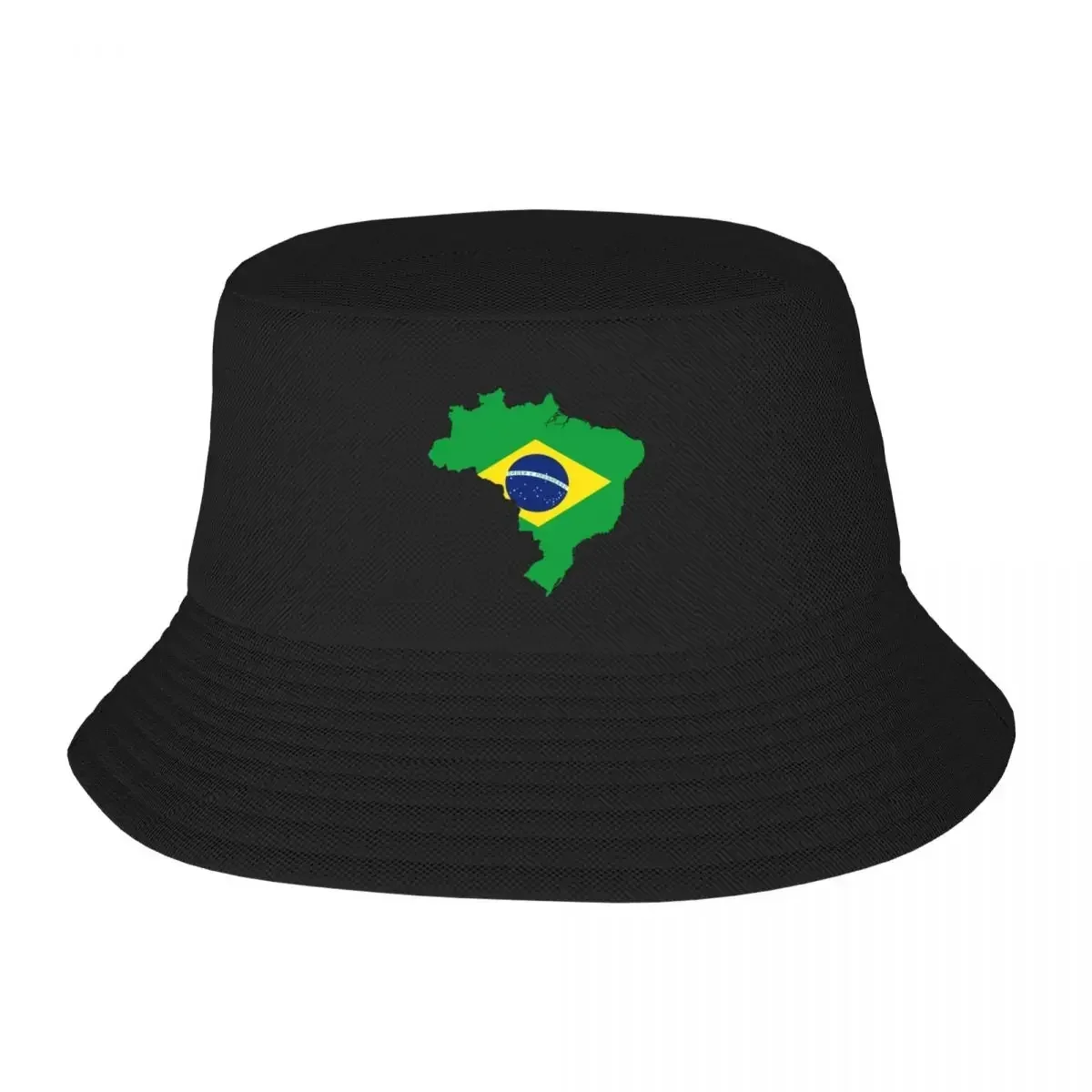 

2025 New HatBrazil map Bucket Hat Big Size Hat Vintage Sunscreen Men's Luxury Women's