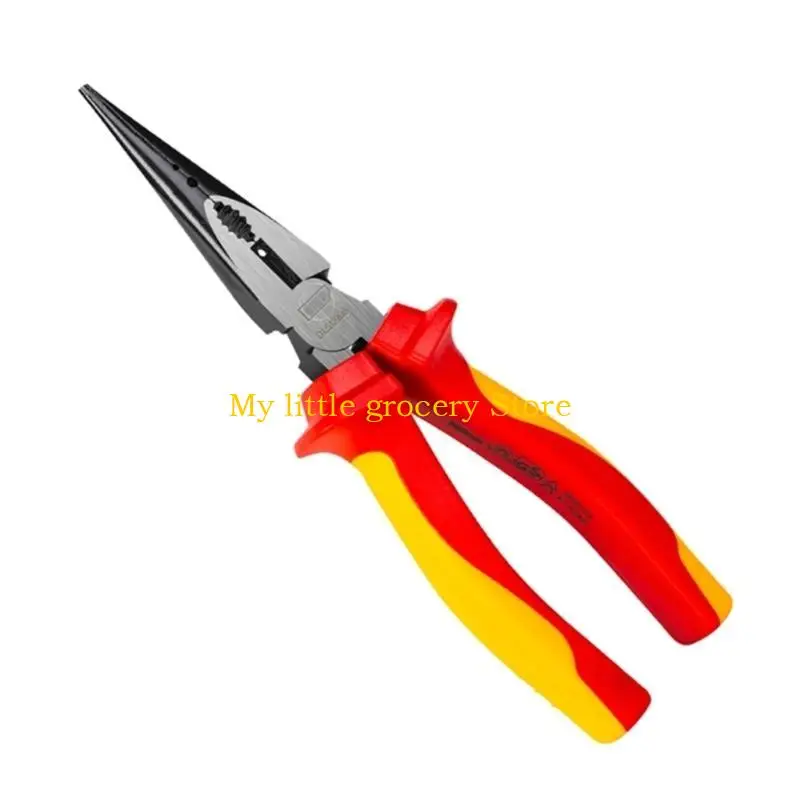 D5BD Professional 1000V Electrical Pliers, Hardened Steel Long Nose Plier