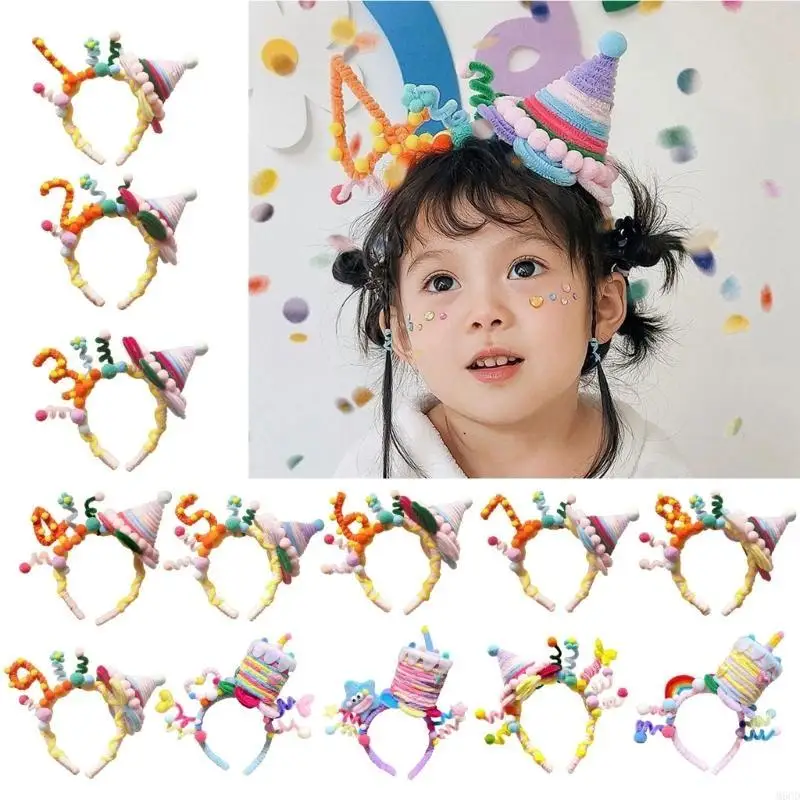 

M6CD Винтажный креативный женский головной убор, нежный обруч для волос ручной работы, стильный и забавный для вечеринок и