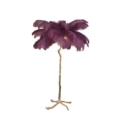 Customizable color ostrich bird floor lamp copper lamp body corner lamp floor lighting