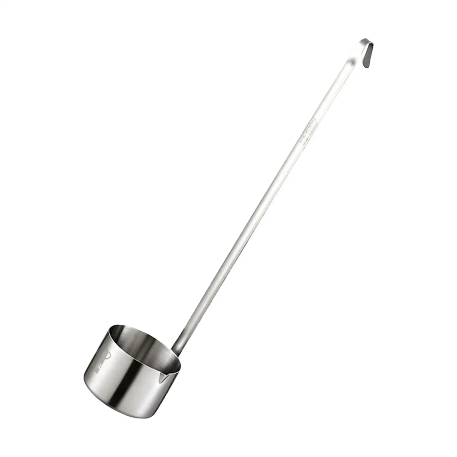 Stainless Steel Bottom Ladle with Long Handle Kitchen Spoon for Sauces Soups Stews Cooking Tool
